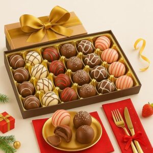 Chor Bazaar Wale – Premium 24 Pcs Truffle Chocolates Gift Pack | Belgian Dark Chocolates Gift | Handmade Celebration Chocolate Gift Box For Birthday, Anniversary, Valentine’s Day, Partner, Couple, Girlfriend, Boyfriend, Girls, Boys, Students, Kids | Imported Chocolates | Chocolate Bouquet | Rakhi Gift | Return Gift Hamper